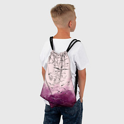 Рюкзак-мешок Птицы на небе, цвет: 3D-принт — фото 2