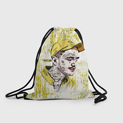 Рюкзак-мешок Lil Peep CryBaby Yellow Лил Пип, цвет: 3D-принт