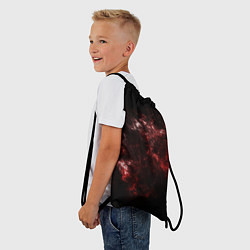 Рюкзак-мешок Красный космос Red space, цвет: 3D-принт — фото 2