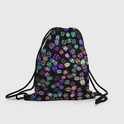 Рюкзак-мешок Неоновые жуки, цвет: 3D-принт