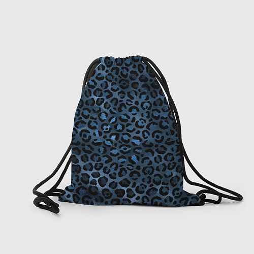 Мешок для обуви Синяя леопардовая шкура / 3D-принт – фото 2