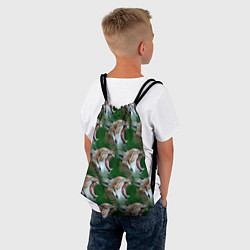 Рюкзак-мешок Рысь паттерн, цвет: 3D-принт — фото 2
