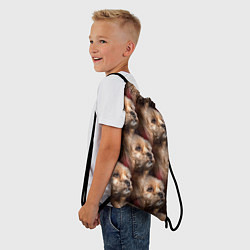 Рюкзак-мешок Мордочка песика, цвет: 3D-принт — фото 2