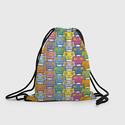 Рюкзак-мешок FamousNiki патерн, цвет: 3D-принт