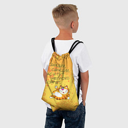 Рюкзак-мешок Нас и тут неплохо кормят, цвет: 3D-принт — фото 2