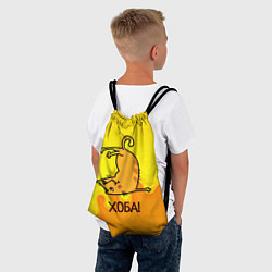 Рюкзак-мешок Кот делает Хоба!, цвет: 3D-принт — фото 2