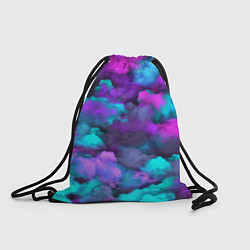 Рюкзак-мешок Неоновые тучи, цвет: 3D-принт