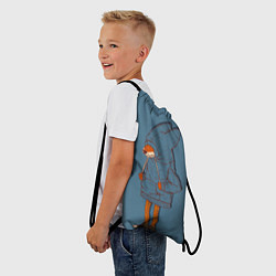 Рюкзак-мешок Лис-хипстер, цвет: 3D-принт — фото 2