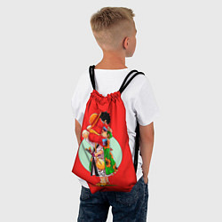 Рюкзак-мешок Объятия Луффи чиби Ван Пис, цвет: 3D-принт — фото 2