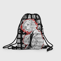 Рюкзак-мешок Майки и иероглифы Токийские мстители, цвет: 3D-принт