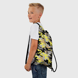 Рюкзак-мешок Желтый, Черный, Серый, Модный камуфляж, цвет: 3D-принт — фото 2