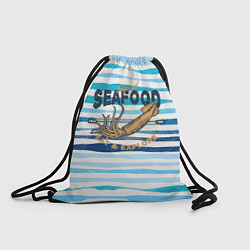 Рюкзак-мешок Морская еда Кальмар, цвет: 3D-принт