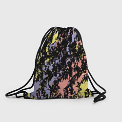 Рюкзак-мешок Цветная абстракция брызгами, цвет: 3D-принт