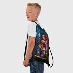 Рюкзак-мешок Panam sexy cyberpunk2077 18, цвет: 3D-принт — фото 2