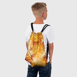 Рюкзак-мешок Спортивный камуфляж Пикси - Апельсин, цвет: 3D-принт — фото 2