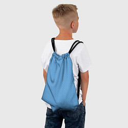 Рюкзак-мешок Вязаный узор голубого цвета, цвет: 3D-принт — фото 2