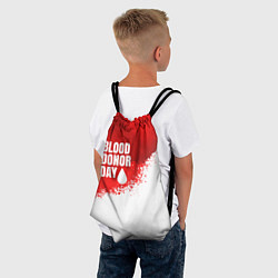 Рюкзак-мешок День донора, цвет: 3D-принт — фото 2