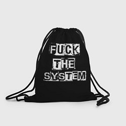 Рюкзак-мешок FACK THE SYSTEM, цвет: 3D-принт