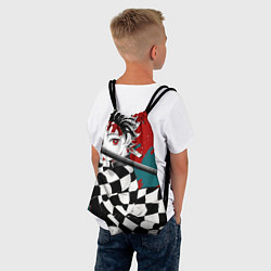 Рюкзак-мешок Клинок, рассекающий демонов Танджиро, цвет: 3D-принт — фото 2