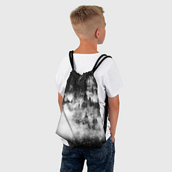 Рюкзак-мешок Мрачный лес - туман, цвет: 3D-принт — фото 2