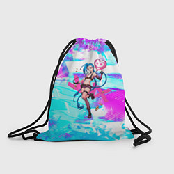 Рюкзак-мешок JINX ДЖИНКС NEON, цвет: 3D-принт