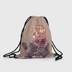 Рюкзак-мешок Вайолет Эвергарден спиной, цвет: 3D-принт