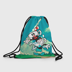 Рюкзак-мешок 2 Чашечки Cuphead, цвет: 3D-принт