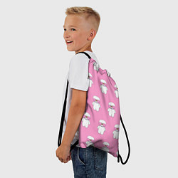 Рюкзак-мешок ЛАЛАФАНФАН на розовом фоне, цвет: 3D-принт — фото 2