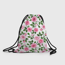 Рюкзак-мешок Распустившиеся розы, цвет: 3D-принт