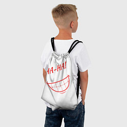 Рюкзак-мешок Злобный смех, цвет: 3D-принт — фото 2