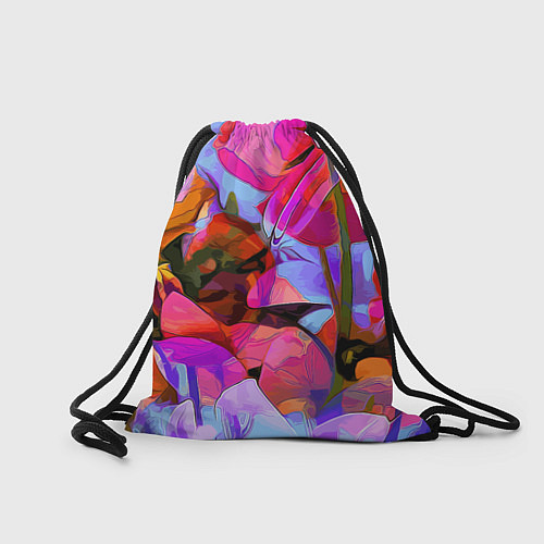 Мешок для обуви Красочный летний цветочный паттерн Summer color pa / 3D-принт – фото 2
