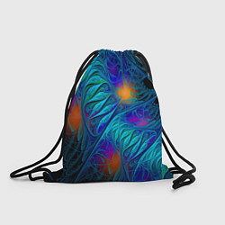 Рюкзак-мешок Neon pattern Неоновый паттерн, цвет: 3D-принт