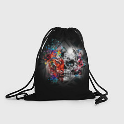 Рюкзак-мешок ТИГРИНЫЙ ЧЕРЕП, цвет: 3D-принт