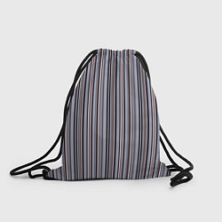 Рюкзак-мешок Розово-серый полосатый принт, цвет: 3D-принт
