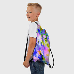 Рюкзак-мешок Красочный цветочный узор Весна - Лето 2023 Colorfu, цвет: 3D-принт — фото 2
