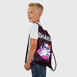 Рюкзак-мешок Диана КОШЕЧКА Звезды, цвет: 3D-принт — фото 2