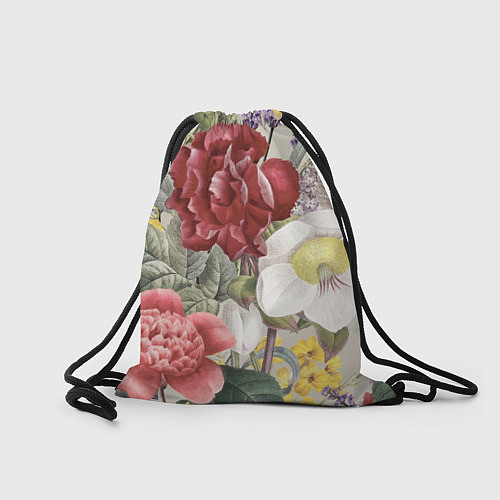 Мешок для обуви Цветы Красочный Садовый Букет / 3D-принт – фото 2