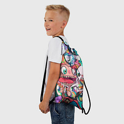 Рюкзак-мешок Веселые однокласники, цвет: 3D-принт — фото 2
