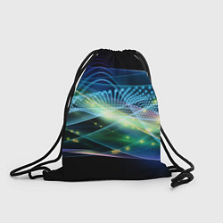 Рюкзак-мешок Неоновые блуждающие огни Абстракция Neon Wandering, цвет: 3D-принт