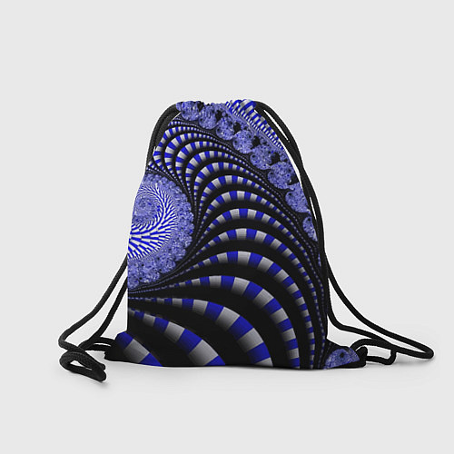 Мешок для обуви Неоновая спираль Абстракция Neon Spiral Abstractio / 3D-принт – фото 2