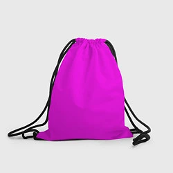 Рюкзак-мешок Однотонный розовый неоновый Пион, цвет: 3D-принт