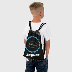 Рюкзак-мешок Jaguar в стиле Top Gear со следами шин на фоне, цвет: 3D-принт — фото 2