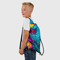 Рюкзак-мешок Paint Wave, цвет: 3D-принт — фото 2