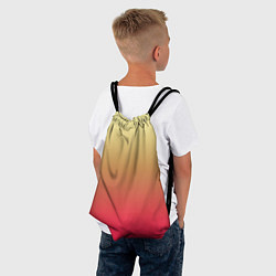 Рюкзак-мешок Красно-желтый градиент, цвет: 3D-принт — фото 2