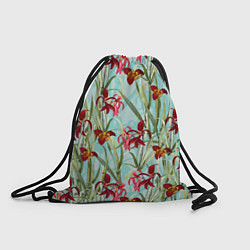 Рюкзак-мешок Цветы Красные Тигридии, цвет: 3D-принт