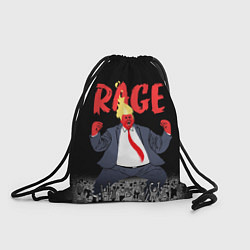 Рюкзак-мешок Дональд Трамп - Ярость, цвет: 3D-принт