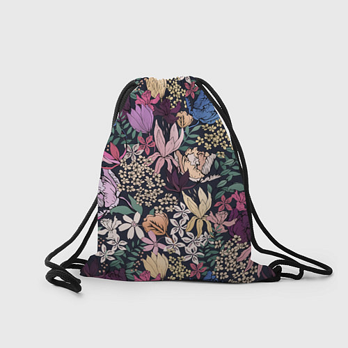 Мешок для обуви Цветы Летние В Цветущем Саду / 3D-принт – фото 2