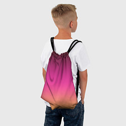 Рюкзак-мешок Оранжево-пурпурный градиент, цвет: 3D-принт — фото 2
