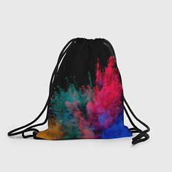 Рюкзак-мешок Брызги сухих красок, цвет: 3D-принт