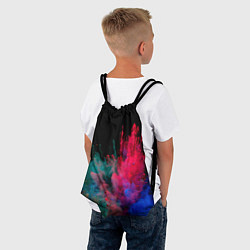 Рюкзак-мешок Брызги сухих красок, цвет: 3D-принт — фото 2